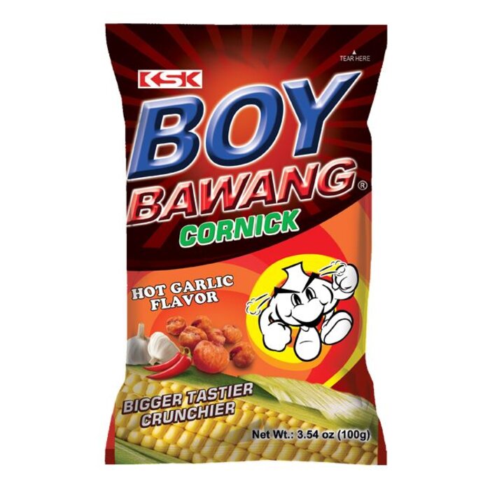OUTLET: Boy Bawang cornick hot garlic 100g BBD: 26-6-2025