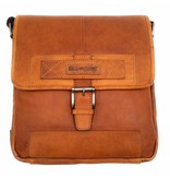 Hill Burry Hill Burry - VB10023 -2089 - Echtleder - Schulter -crossbodytas- Firma - Vintage-Leder braun / cognac