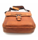Hill Burry Hill Burry - VB10023 -2089 - real leather - Shoulder -crossbodytas- firm - vintage leather brown / cognac