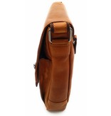 Hill Burry Hill Burry - VB10024 -3076- aus echtem Leder - Schulter -crossbodytas- Firma - Vintage-Leder braun / cognac