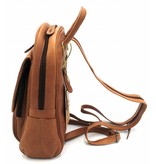 Hill Burry Hill Burry - VB10045 - 3109 - Echtleder - Frauen - Rucksack - fest - chic - Aussehen - Vintage-Leder braun / cognac