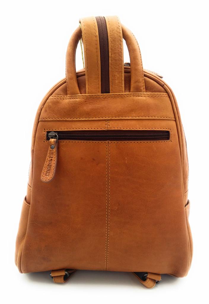 Hill Burry Hill Burry - VB10045 - 3109 - Echtleder - Frauen - Rucksack - fest - chic - Aussehen - Vintage-Leder braun / cognac