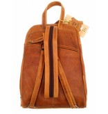 Hill Burry Hill Burry - VB10018 -2399 - real leather - women - Backpack - firmly - chic - appearance - vintage leather brown / cognac