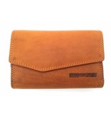 Hill Burry Hill Burry - VL77703 - 13092 - leather zipper wallet - brown / cognac