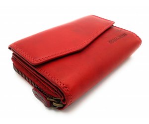 Hill Burry - VL77703 - 13092 - leather zipper wallet - red 