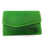 Hill Burry Hill Burry - VL77703 - 13092 - leather zipper wallet - green