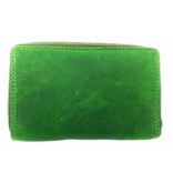 Hill Burry Hill Burry - VL77703 - 13092 - leather zipper wallet - green