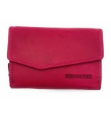 Hill Burry Hill Burry - VL77703 - 13092 - leather zipper wallet - pink - pink