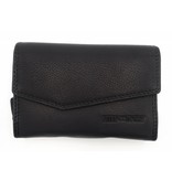 Hill Burry Hill Burry - VL77703 - 13092 - leather zipper wallet - black