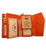 Hill Burry Hill Burry - VL77703 - 13092 - leather zipper purse - orange