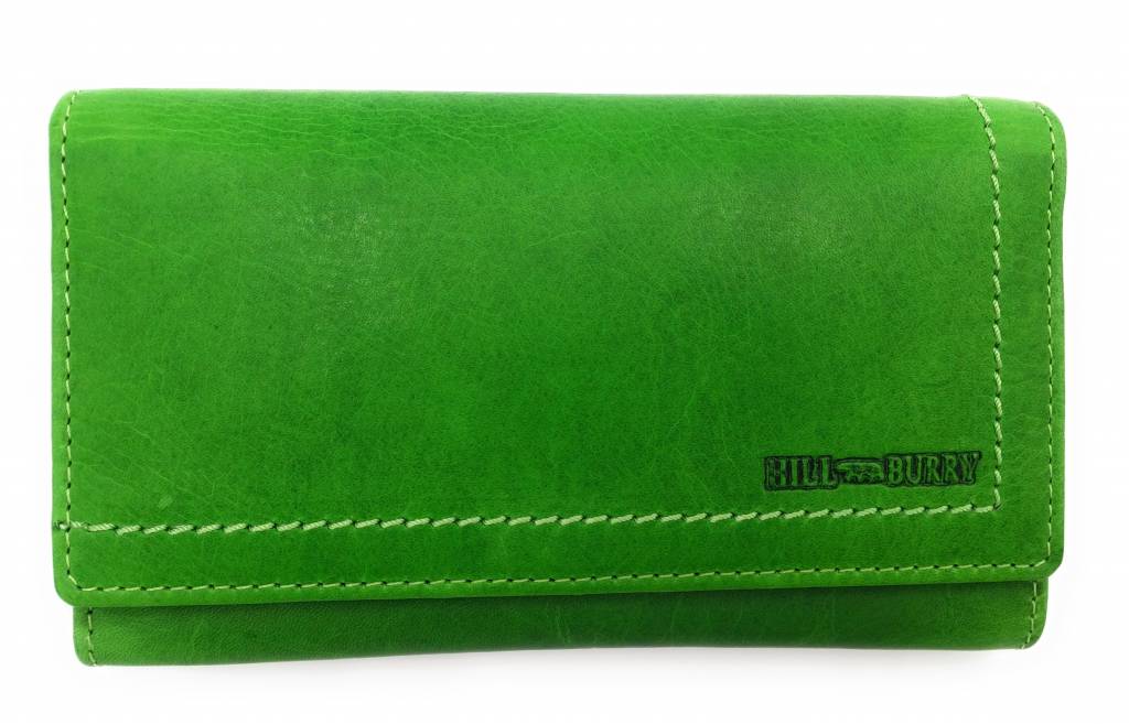 Hill Burry Hill Burry - VL77701 - L104 - genuine leather - Women - wallet - vintage leather green