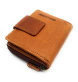 Hill Burry Hill Burry - VL777012 - 5026 - genuine leather - wallet - zipper - Brown