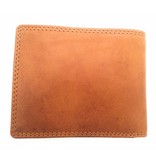 Hill Burry Hill Burry - V888100 - 5103W - genuine leather - men's wallet - brown / cognac