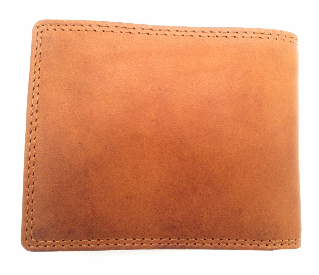 Hill Burry Hill Burry - V888100 - 5103W - genuine leather - men's wallet - brown / cognac