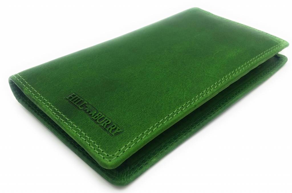 Hill Burry Hill Burry - VL777058¬ - 5157- leather wallet and phone case - green