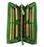 Hill Burry Hill Burry - VL77706 -2080 - really learn - big - ladies - leather zipper wallet - firmly - chic - appearance - vintage leather green