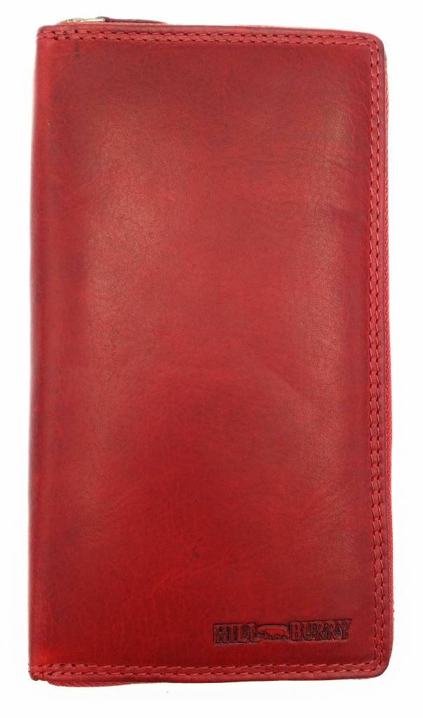 Hill Burry Hill Burry - VL77701 - L104 - genuine leather - Women - wallet -  vintage leather - red