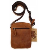 Hill Burry Hill Burry - VB10089 - 3169 - real leather - shoulder bag - crossbodytas- firm - vintage leather brown / cognac
