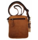 Hill Burry Hill Burry - VB10048 - 3112 - real leather - shoulder bag - crossbodytas- firm - vintage leather brown / cognac