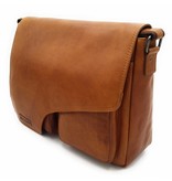 Hill Burry Hill Burry - VB10062 - 3062B - really learn - shoulder bag - werktas- firm - vintage leather brown / cognac