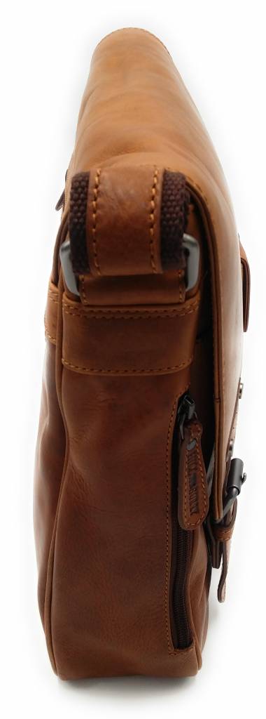 Hill Burry Hill Burry - VB100108 - 3173 - Echtleder - Schultertasche - werktas- Firma - Vintage-Leder braun / cognac