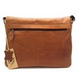 Hill Burry Hill Burry - VB100108 - 3173 - Echtleder - Schultertasche - werktas- Firma - Vintage-Leder braun / cognac