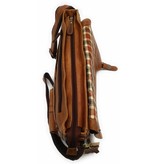 Hill Burry Hill Burry - VB100108 - 3173 - real leather - shoulder bag - werktas- firm - vintage leather brown / cognac