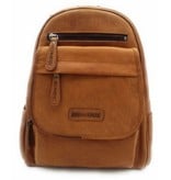 Hill Burry Hill Burry - VB10045 - 3109 - real leather - women - Backpack - firmly - chic - appearance - vintage leather brown / cognac