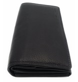 Hill Burry Hill Burry - VL77709 -1971 - genuine leather - large - ladies - wallet - with RFID - vintage leather - black