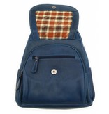 Hill Burry Hill Burry - VB10045 - 3109 - real leather - women - Backpack - firmly - chic - appearance - vintage leather blue