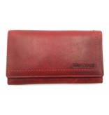 Hill Burry Hill Burry - VL77701 - L104 - Echt Leder - Damen - Brieftasche - Vintage-Leder- rot