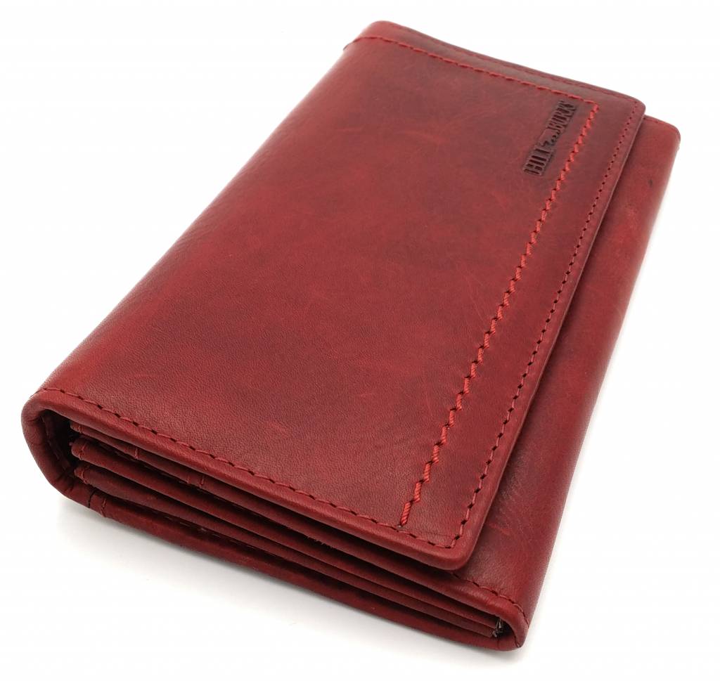 Hill Burry Hill Burry - VL77701 - L104 - genuine leather - Women - wallet - vintage leather - red