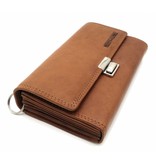 Hill Burry  Hill Burry - VL777035 - 5077 - catering wallet - vintage leather- brown / cognac