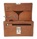 Hill Burry  Hill Burry - VL777035 - 5077 - catering wallet - vintage leather- brown / cognac