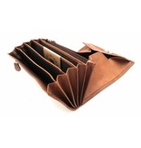 Hill Burry  Hill Burry - VL777035 - 5077 - catering wallet - vintage leather- brown / cognac