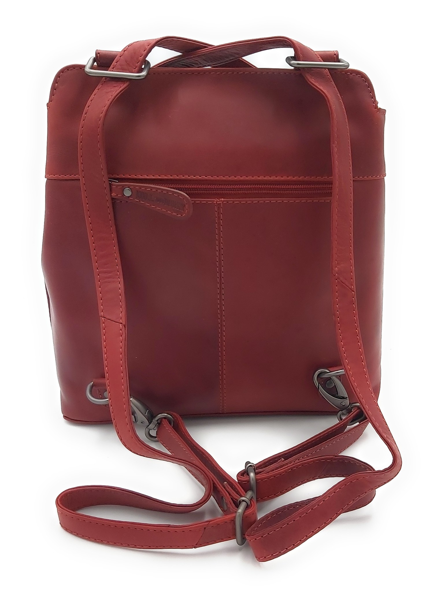 Red Leather Backpack, Red Leather Crossbody Bag