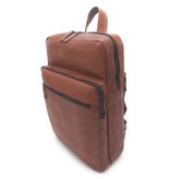 REDRUBI REDRUBI   UM/6/1106 bruin/cognac - echt leren - rugzak – laptoptas- stevig - vintage leder met RFID protected- bruin /cognac