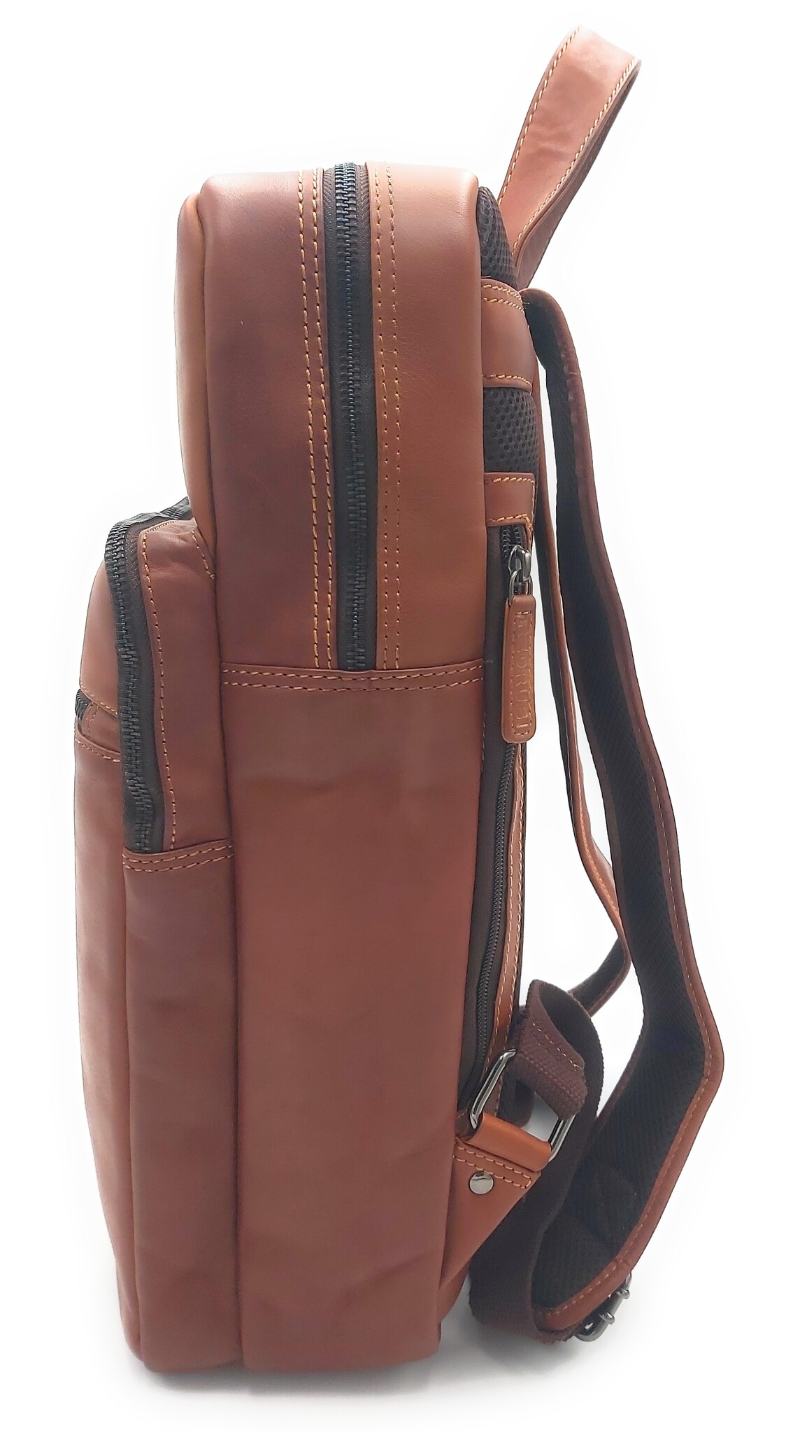 REDRUBI REDRUBI   UM/6/1106 bruin/cognac - echt leren - rugzak – laptoptas- stevig - vintage leder met RFID protected- bruin /cognac