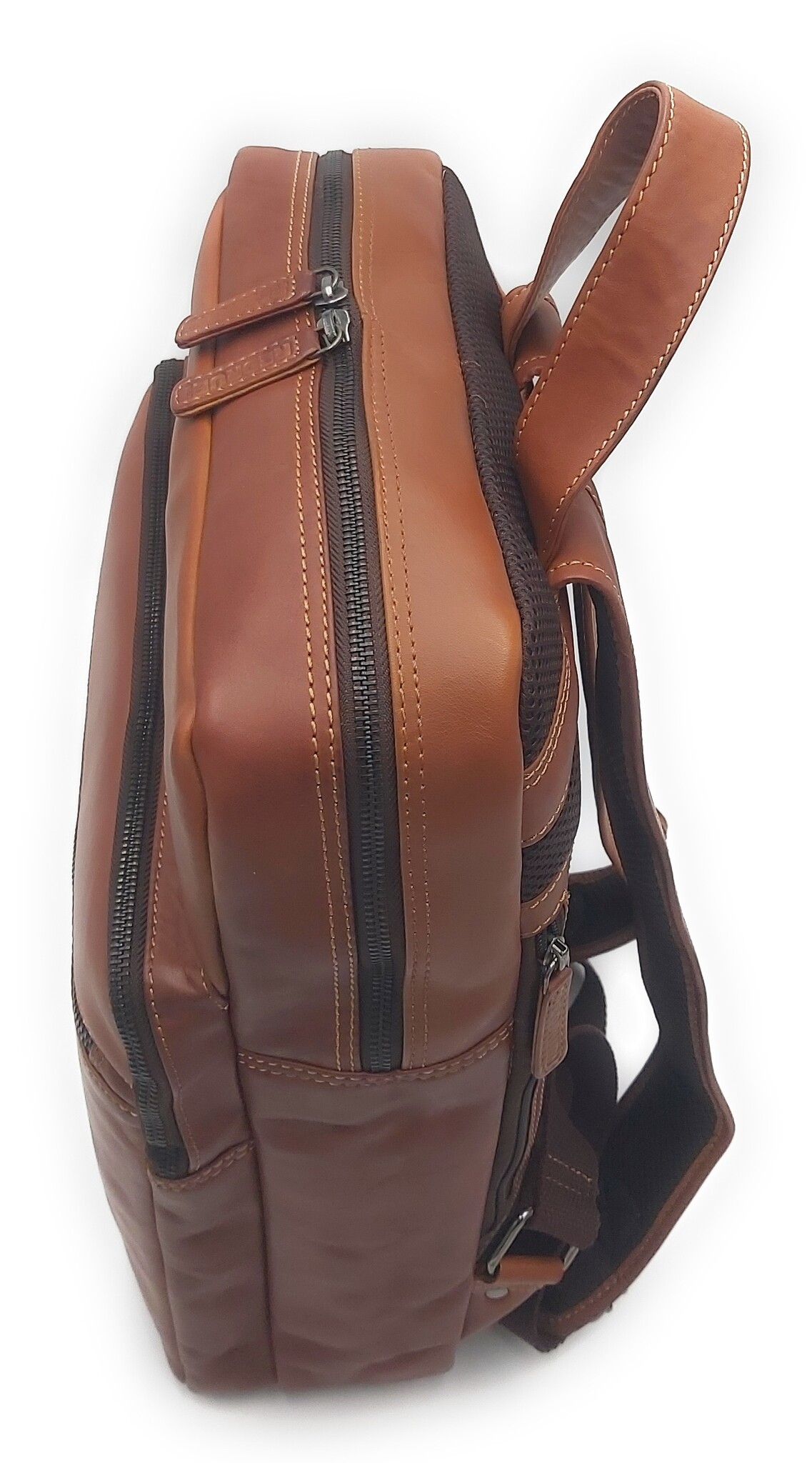 REDRUBI REDRUBI UM/6/1106 brown/cognac - genuine leather - backpack - laptop bag - sturdy - vintage leather with RFID protected - brown / cognac