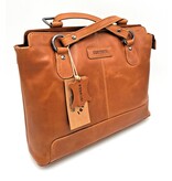 REDRUBI REDRUBI – UM /6/ 1184 - With RFID protected - genuine leather - women's backpack and shoulder bag - sturdy - chic - look - vintage leather - brown / cognac