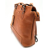 REDRUBI REDRUBI – UM /6/ 1184 - With RFID protected - genuine leather - women's backpack and shoulder bag - sturdy - chic - look - vintage leather - brown / cognac