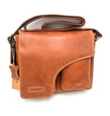 REDRUBI REDRUBI – UM /6/ 1189 - With RFID protected genuine leather - shoulder bag - crossbody bag - sturdy - chic - look - vintage leather - brown / cognac