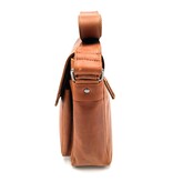 REDRUBI REDRUBI – UM /6/ 1189 - With RFID protected genuine leather - shoulder bag - crossbody bag - sturdy - chic - look - vintage leather - brown / cognac