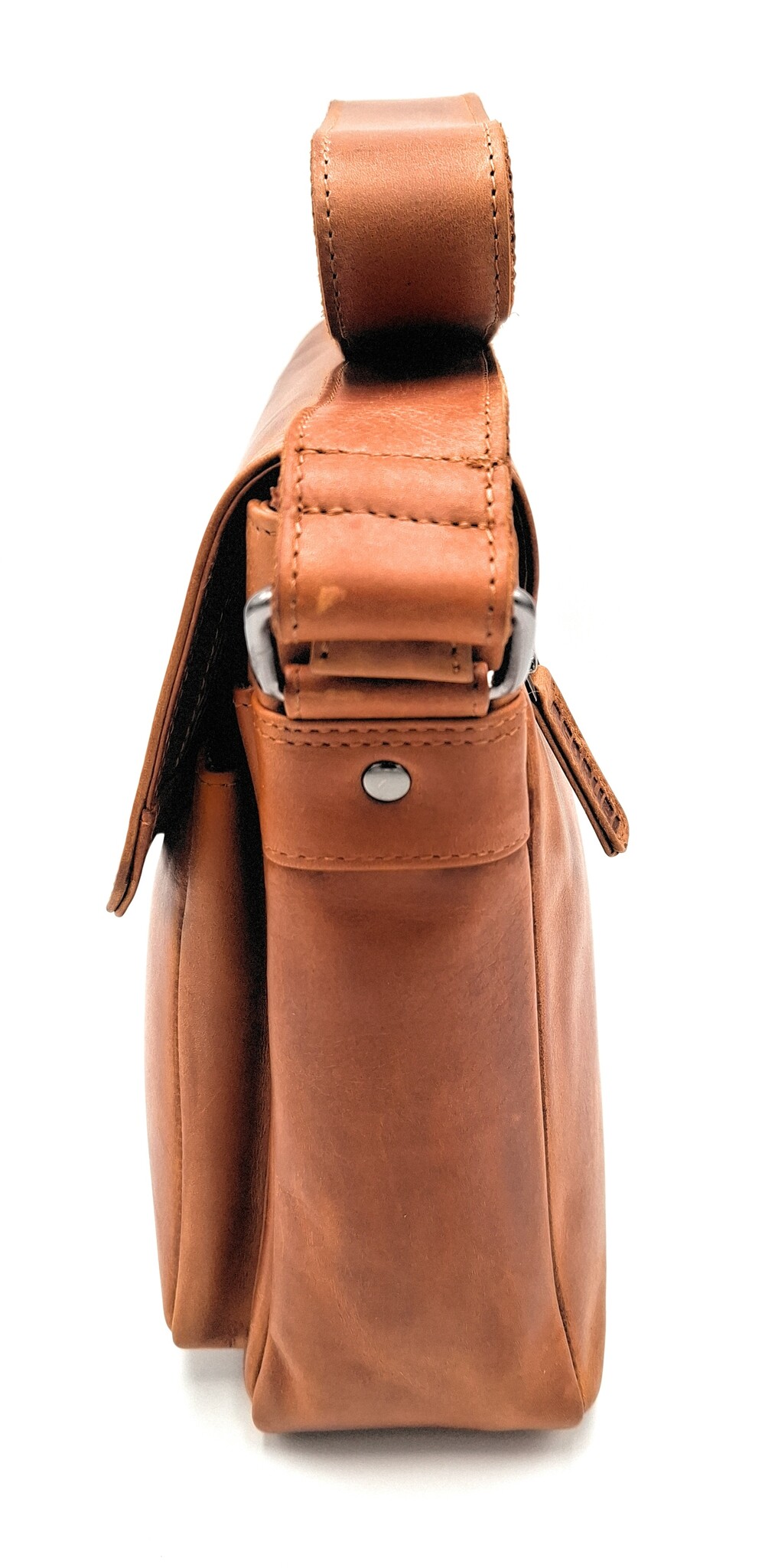 REDRUBI REDRUBI – UM /6/ 1189 - With RFID protected genuine leather - shoulder bag - crossbody bag - sturdy - chic - look - vintage leather - brown / cognac