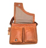 REDRUBI REDRUBI – UM /6/ 1189 - With RFID protected genuine leather - shoulder bag - crossbody bag - sturdy - chic - look - vintage leather - brown / cognac