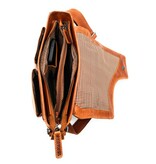 REDRUBI REDRUBI – UM /6/ 1189 - With RFID protected genuine leather - shoulder bag - crossbody bag - sturdy - chic - look - vintage leather - brown / cognac