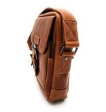 REDRUBI REDRUBI – UM /6/ 1186 - With RFID protected genuine leather - shoulder bag - crossbody bag - sturdy - vintage leather - brown / cognac