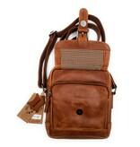 REDRUBI REDRUBI – UM /6/ 1186 - With RFID protected genuine leather - shoulder bag - crossbody bag - sturdy - vintage leather - brown / cognac