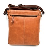 REDRUBI REDRUBI -UM/6/1185 -With RFID protected genuine leather - shoulder bag - crossbody bag - sturdy - vintage leather - brown / cognac