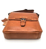 REDRUBI REDRUBI -UM/6/1185 -With RFID protected genuine leather - shoulder bag - crossbody bag - sturdy - vintage leather - brown / cognac